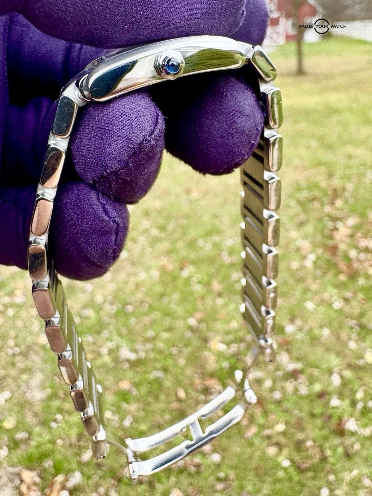 Cartier Ladies Tank Française 20MM Silver Dial Steel Bracelet (2300) - Image 6