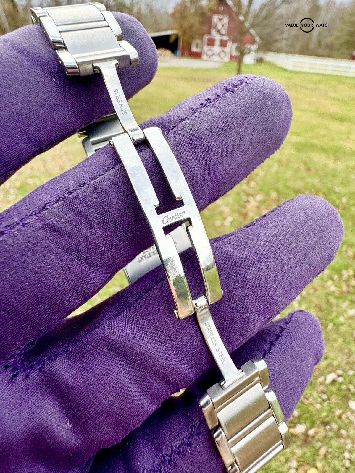 Cartier Ladies Tank Française 20MM Silver Dial Steel Bracelet (2300) - Image 9