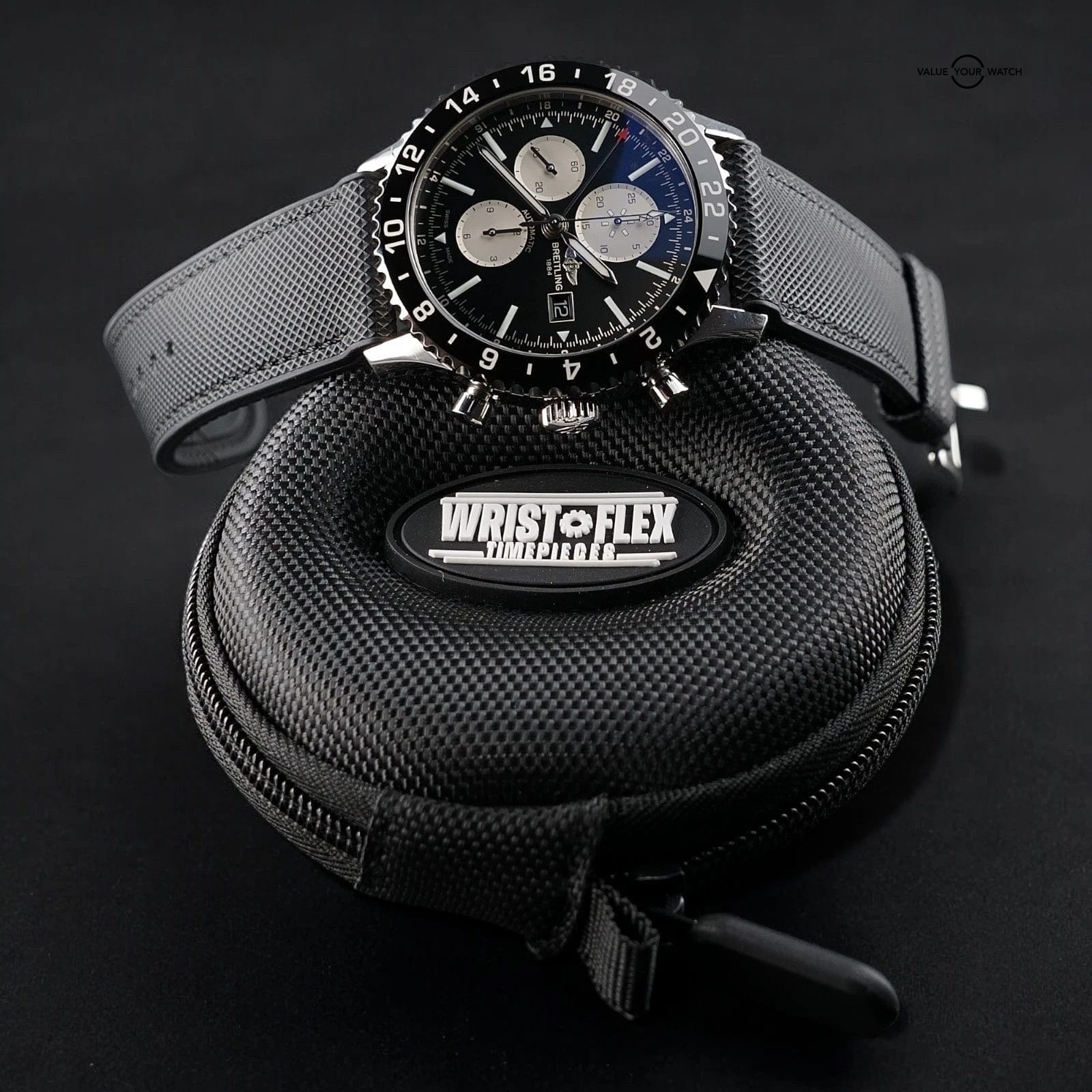 Breitling Chronoliner Y24310 GMT Chronograph Reverse Panda Pilot Watch 46mm - Image 2