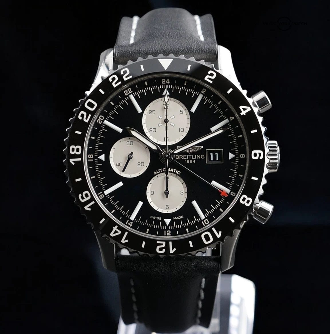 Breitling Chronoliner Y24310 GMT Chronograph Reverse Panda Pilot Watch 46mm - Image 5