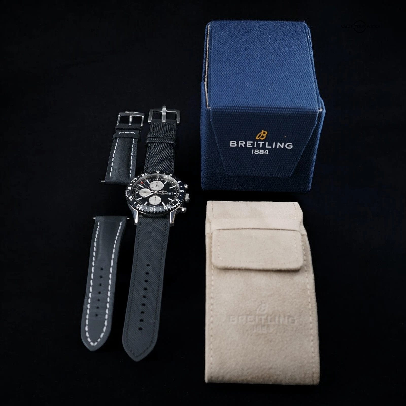 Breitling Chronoliner Y24310 GMT Chronograph Reverse Panda Pilot Watch 46mm - Image 11