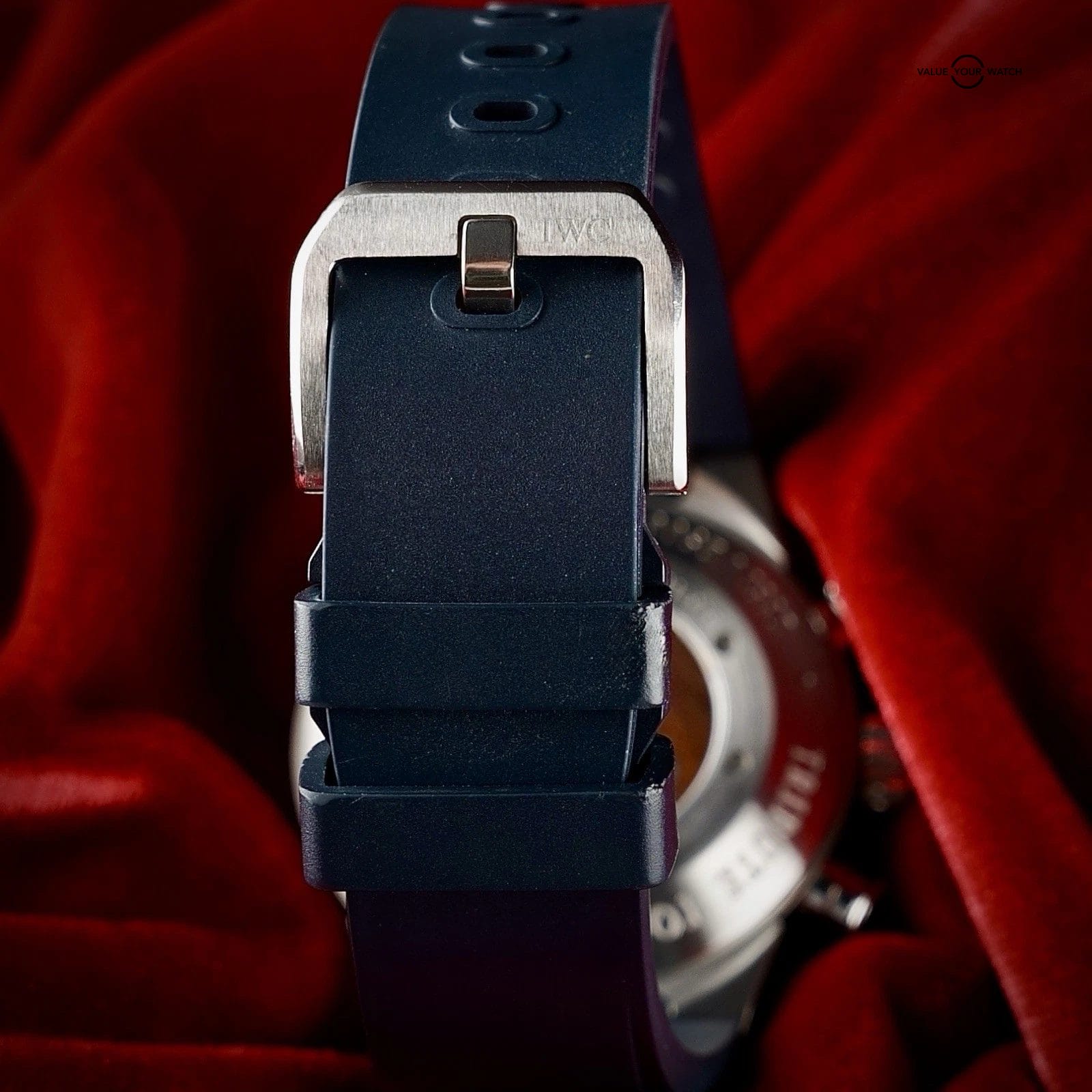 IWC Aquatimer Chronograph - 44mm Cousteau IW378201 - Blue Dial - Wood Inlay - Image 8