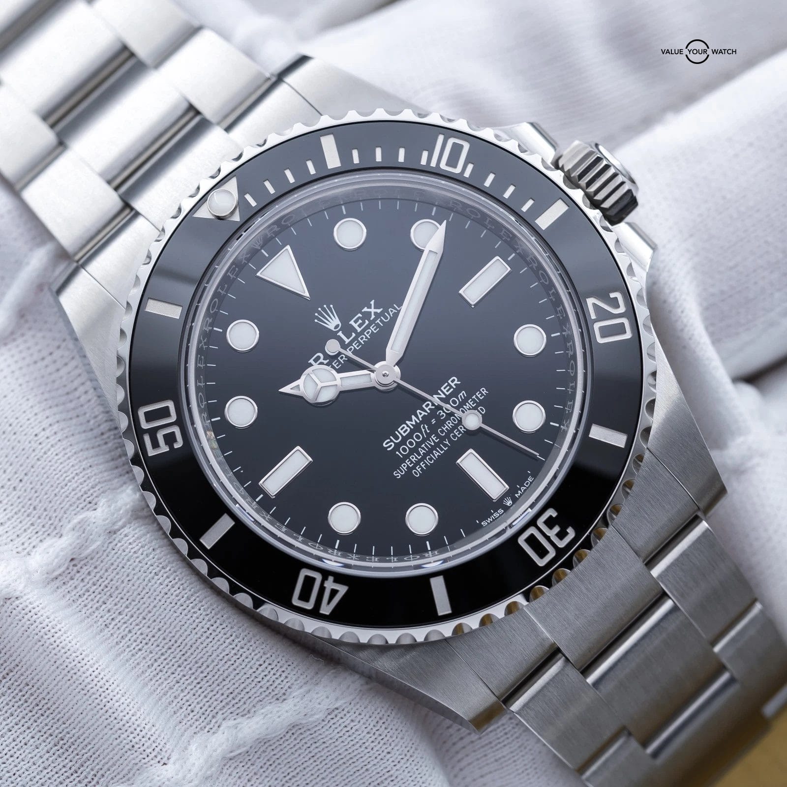 NEW 2025 Rolex Submariner No Date Ceramic 41mm Black Dial – 124060LN Full Set - Image 3