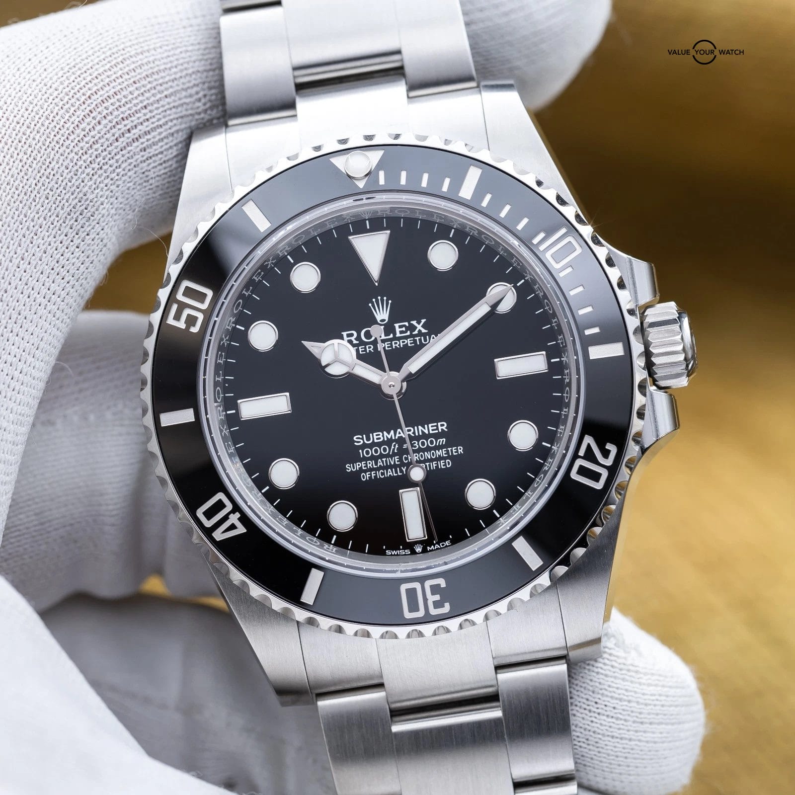 NEW 2025 Rolex Submariner No Date Ceramic 41mm Black Dial – 124060LN Full Set - Image 4