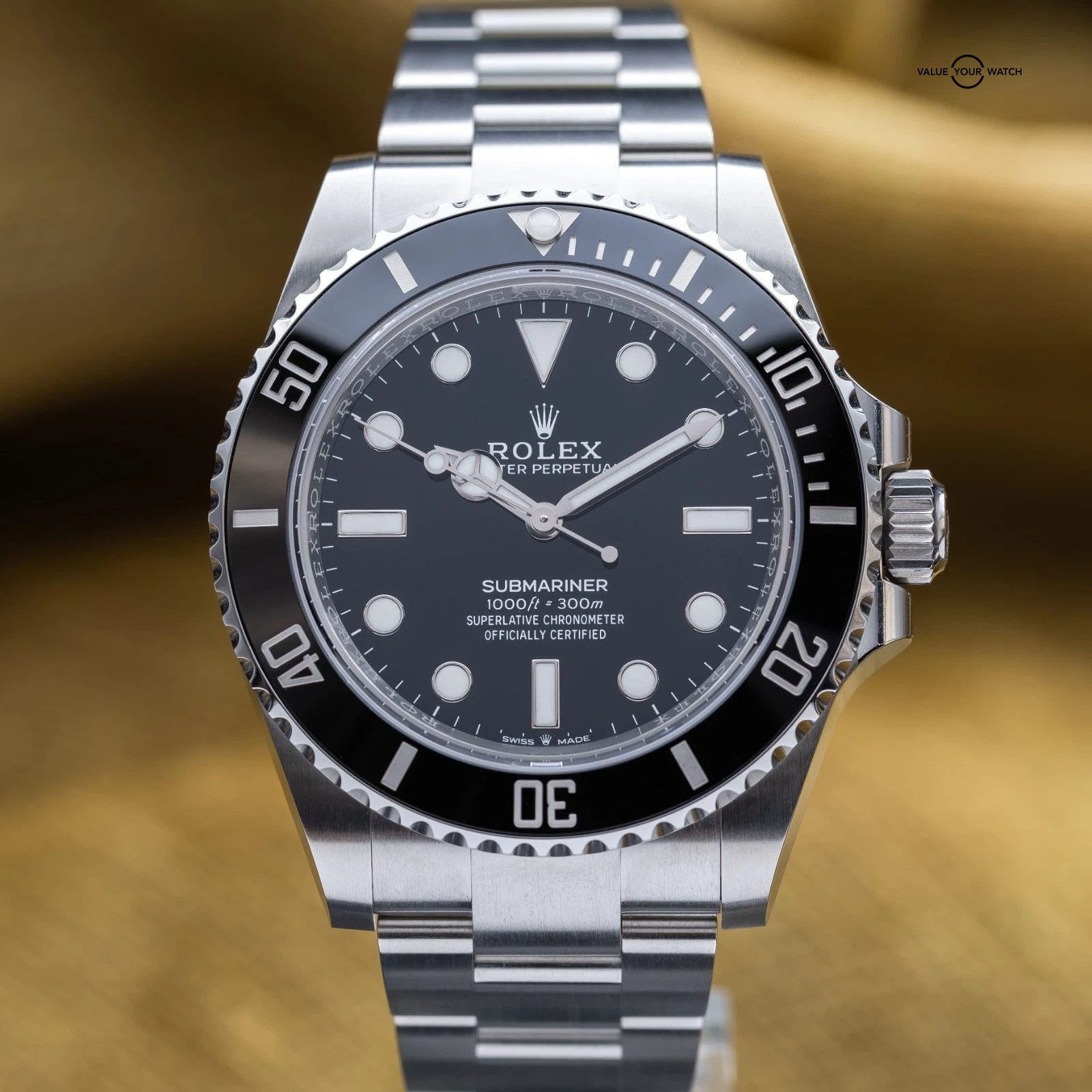 NEW 2025 Rolex Submariner No Date Ceramic 41mm Black Dial – 124060LN Full Set