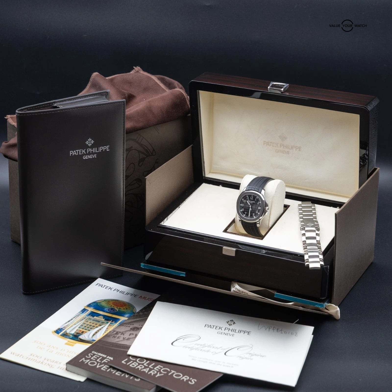 Patek Philippe Aquanaut Bracelet & Rubber Strap Clasp - 5167/1A 5167a Full Set$75,750.00 - Image 11