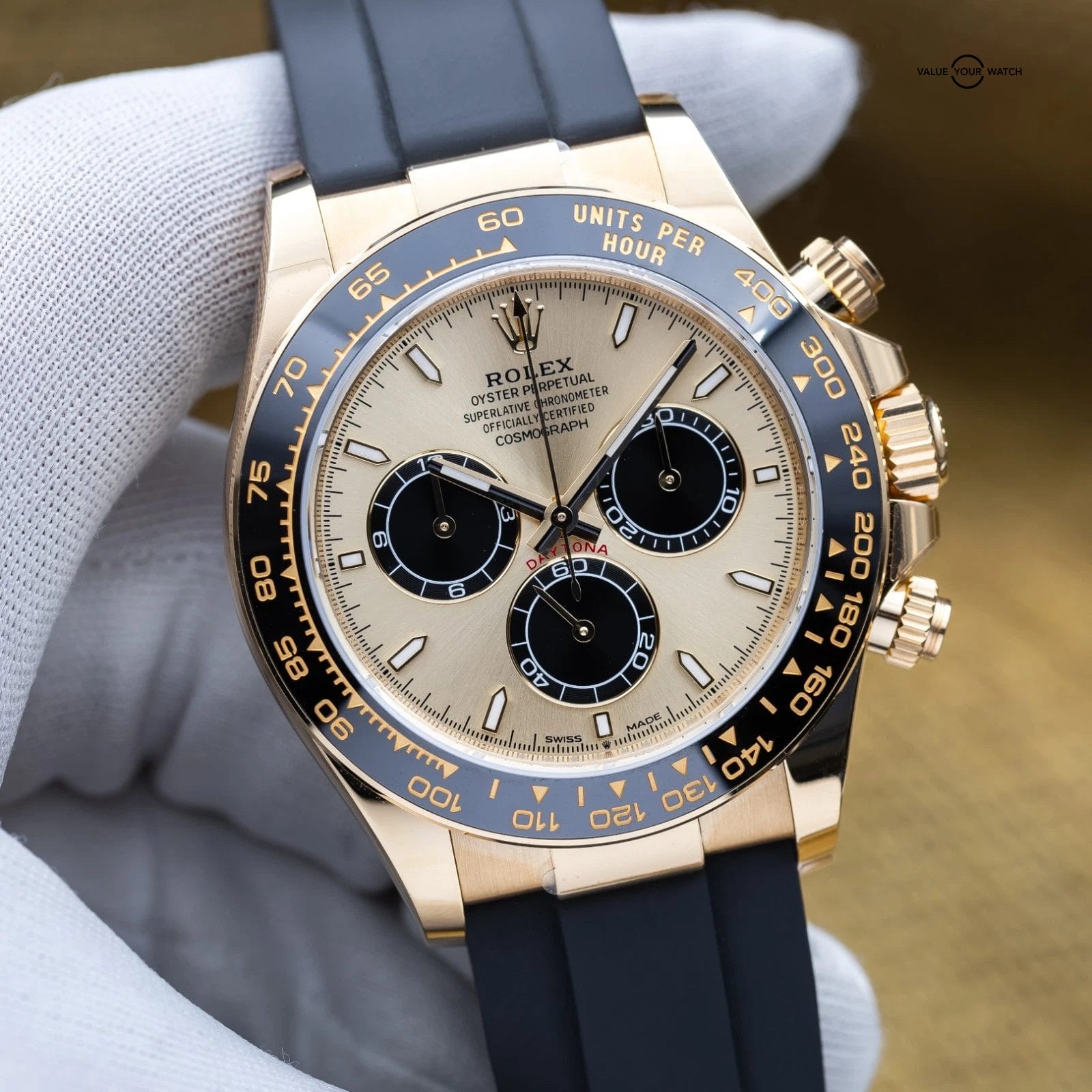 Rolex Cosmograph Daytona Yellow Gold Oysterflex Pikachu - 126515LN Full Set - Image 4