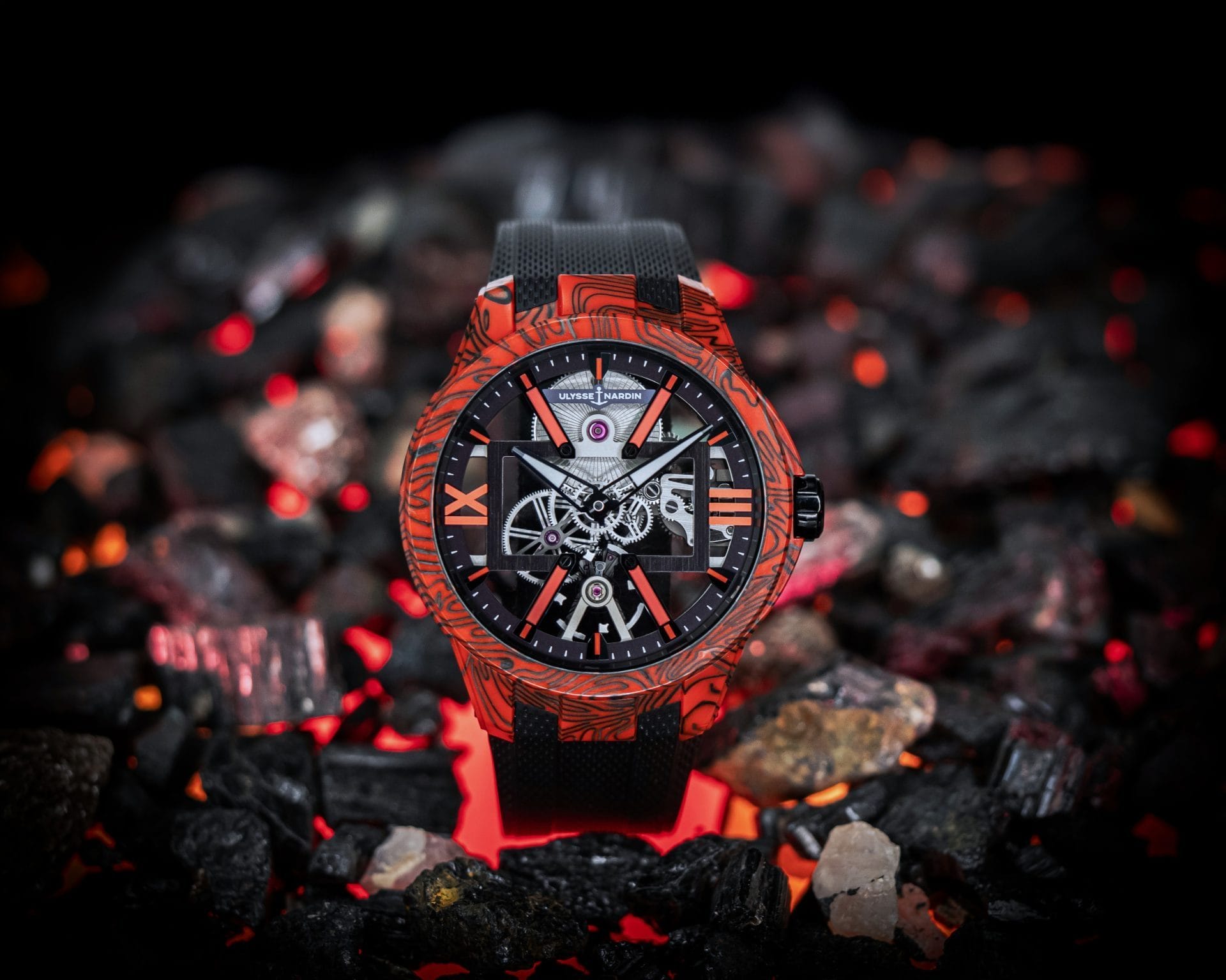 Ulysse Nardin Blast Skeleton X MAGMA 42mm Carbon – BOX & PAPERS – 3713-260/MAGMA - Image 3