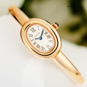 Cartier 18k Rose Gold Baignoire Size 15 Ladies Watch – BOX & PAPERS – WGBA0047