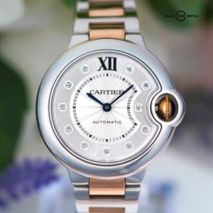 Cartier Ballon Bleu Two-Tone 18kt Rose Gold & Steel – BOX & PAPERS – WE902061
