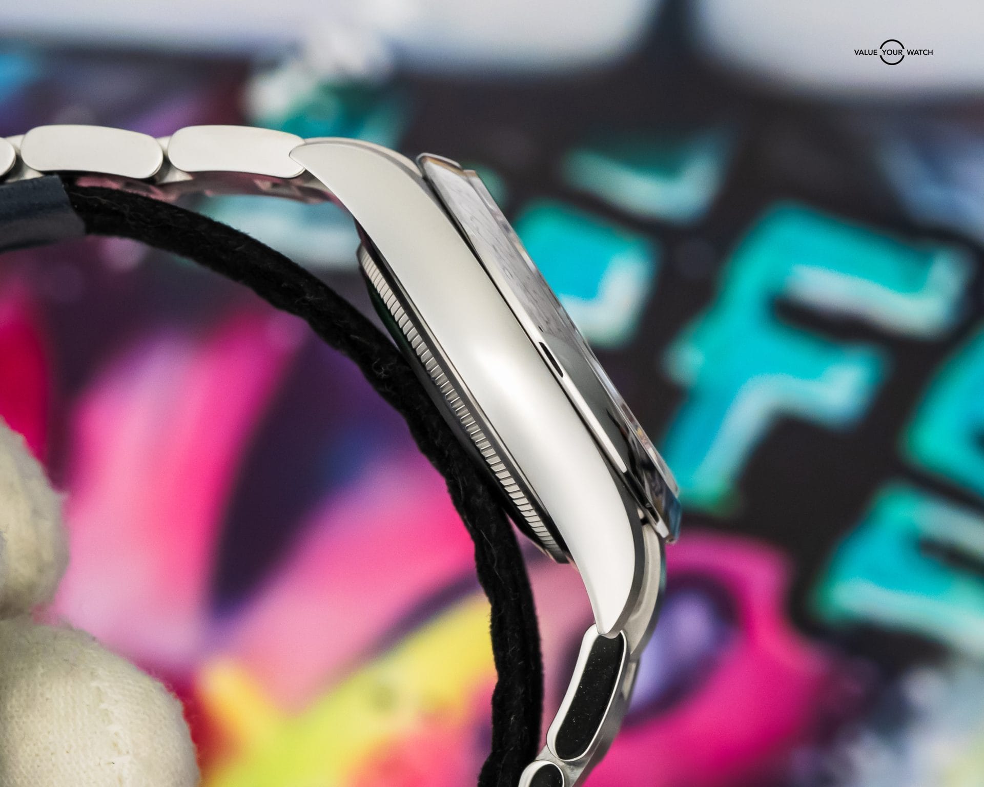 2025 ROLEX Oyster Perpetual 34mm Med Blue Dial – UNWORN BOX & PAPERS – 124200 - Image 5