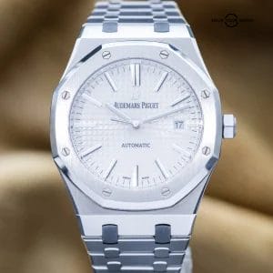 Audemars Piguet Royal Oak 41 White Silver Dial Stainless Steel 15400ST