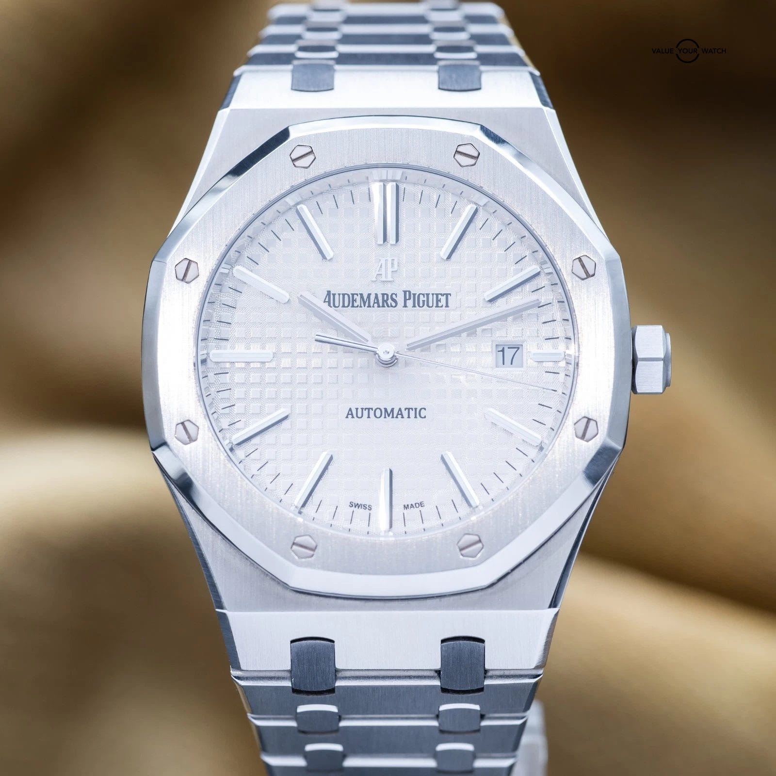 Audemars Piguet Royal Oak 41 White Silver Dial Stainless Steel 15400ST