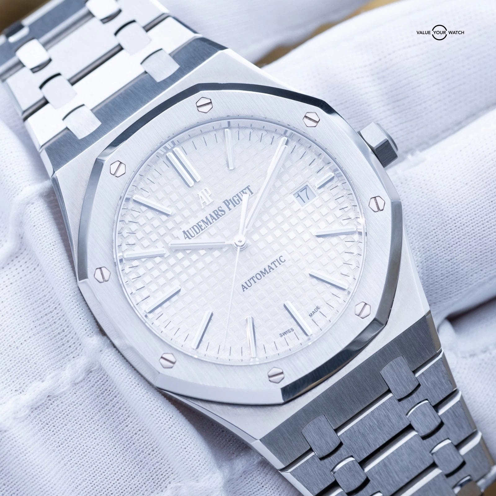 Audemars Piguet Royal Oak 41 White Silver Dial Stainless Steel 15400ST - Image 5