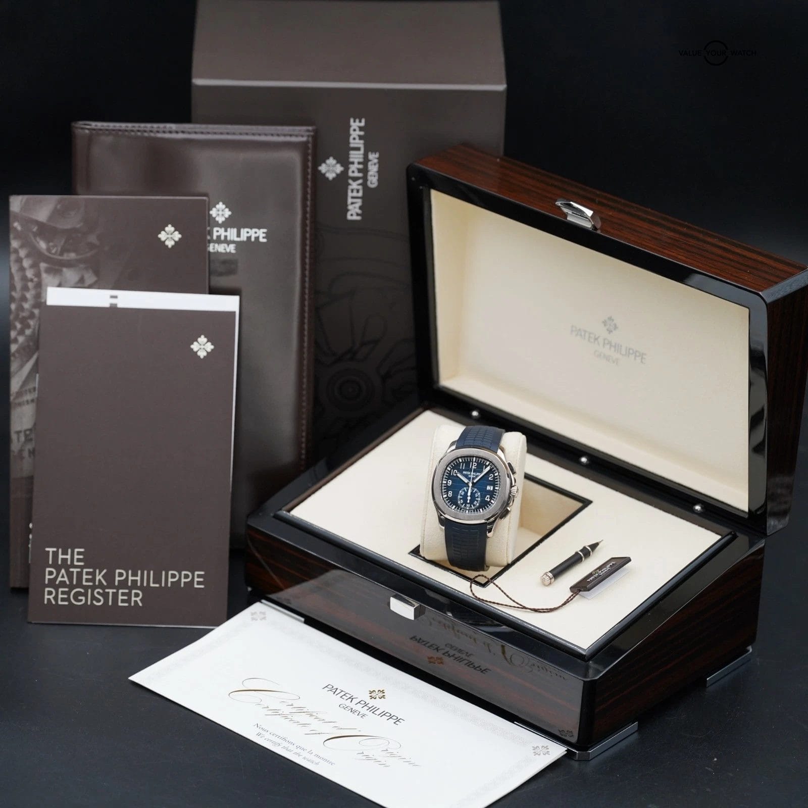 Patek Philippe Aquanaut Chronograph 5968G-001 Blue | Complete Set - Image 2