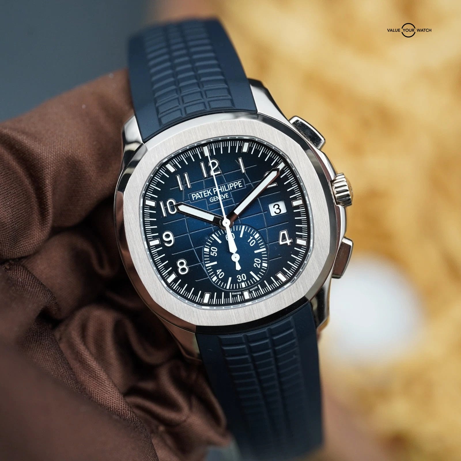 Patek Philippe Aquanaut Chronograph 5968G-001 Blue | Complete Set - Image 4