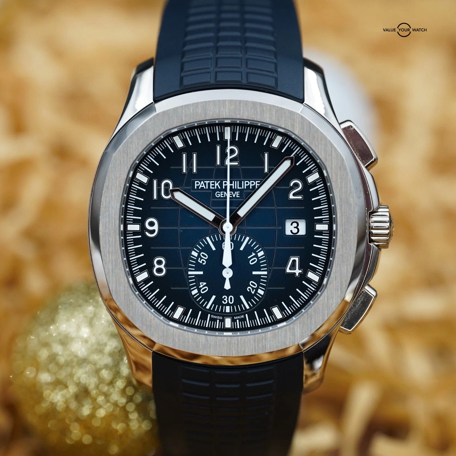 Patek Philippe Aquanaut Chronograph 5968G-001 Blue | Complete Set