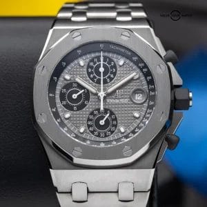 Audemars Piguet Royal Oak Offshore Chronograph Titanium Gray Mens Watch 26238TI