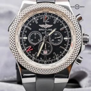 Breitling Bentley GMT 49mm $11K MSRP SERVICED Chronograph Deploy Rubber A47362