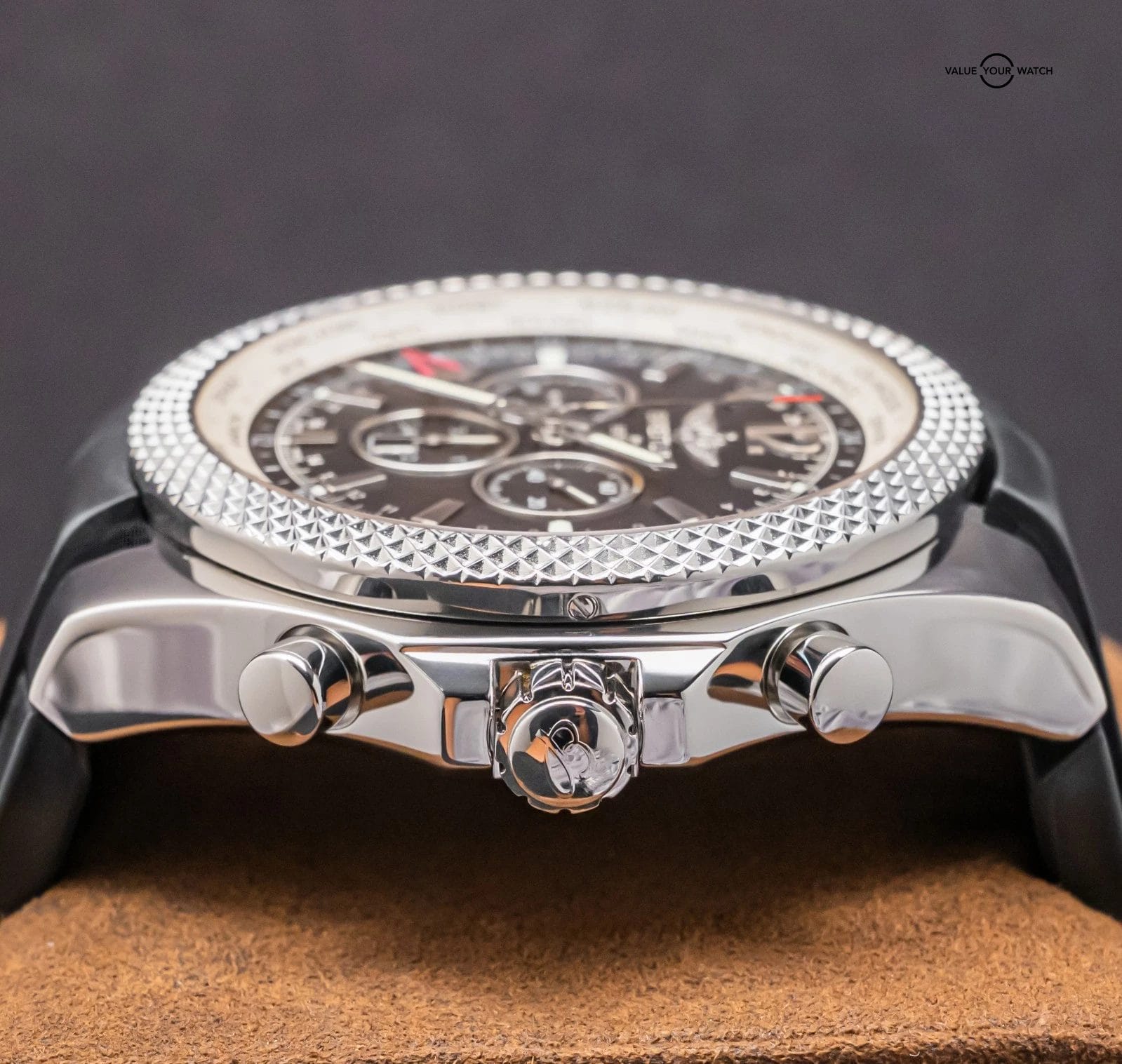 Breitling Bentley GMT 49mm $11K MSRP SERVICED Chronograph Deploy Rubber A47362 - Image 10