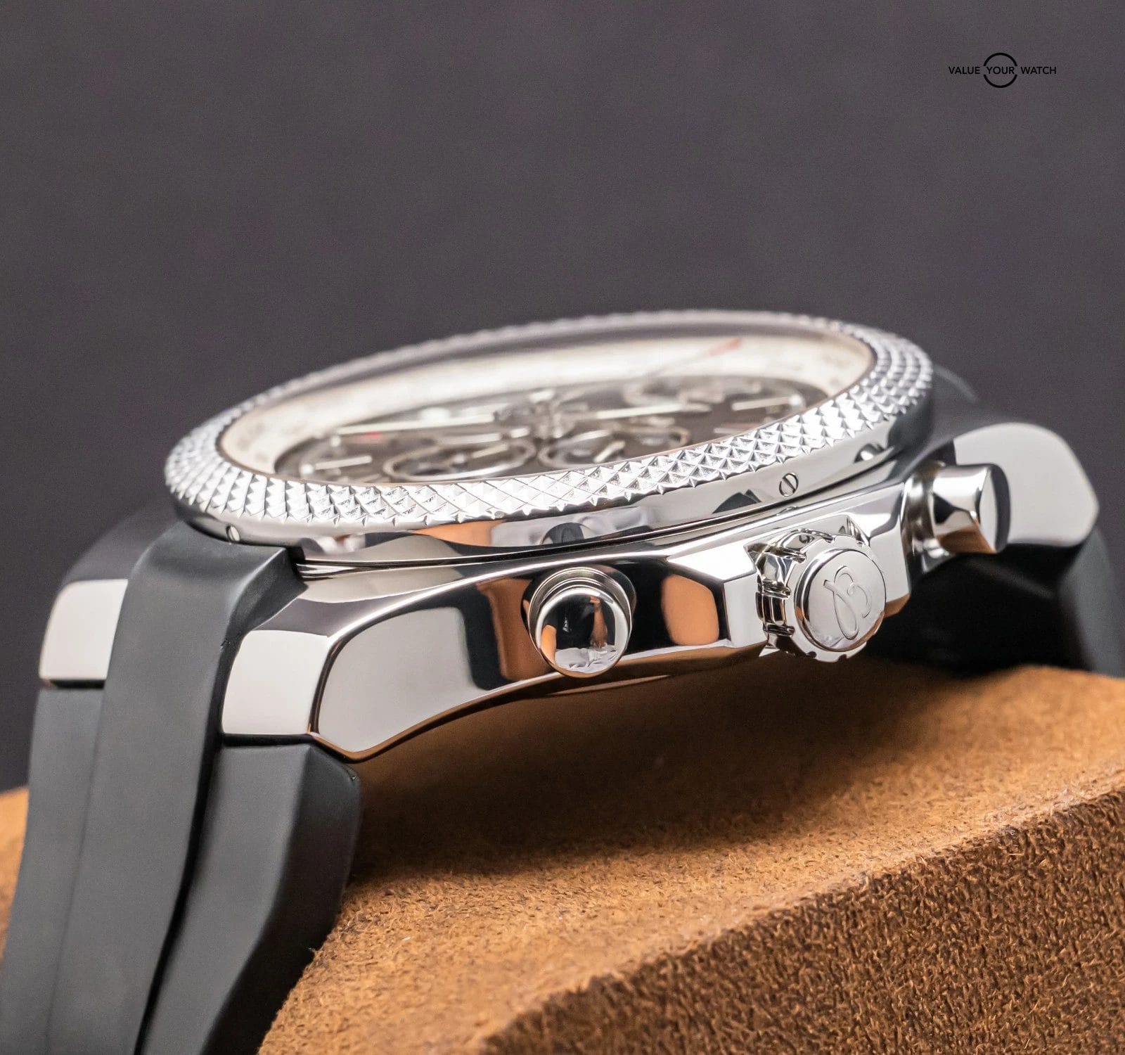 Breitling Bentley GMT 49mm $11K MSRP SERVICED Chronograph Deploy Rubber A47362 - Image 11