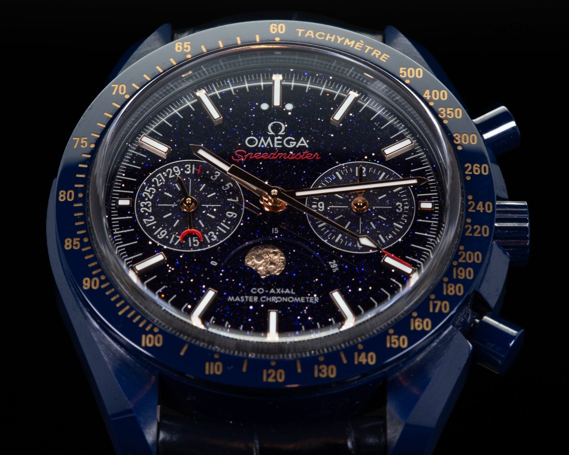 Omega Speedmaster Moonphase “Blue Side of the Moon” | Ref. 304.93.44.52.03.002 | 44mm | Aventurine Dial | Complete Set - Image 5