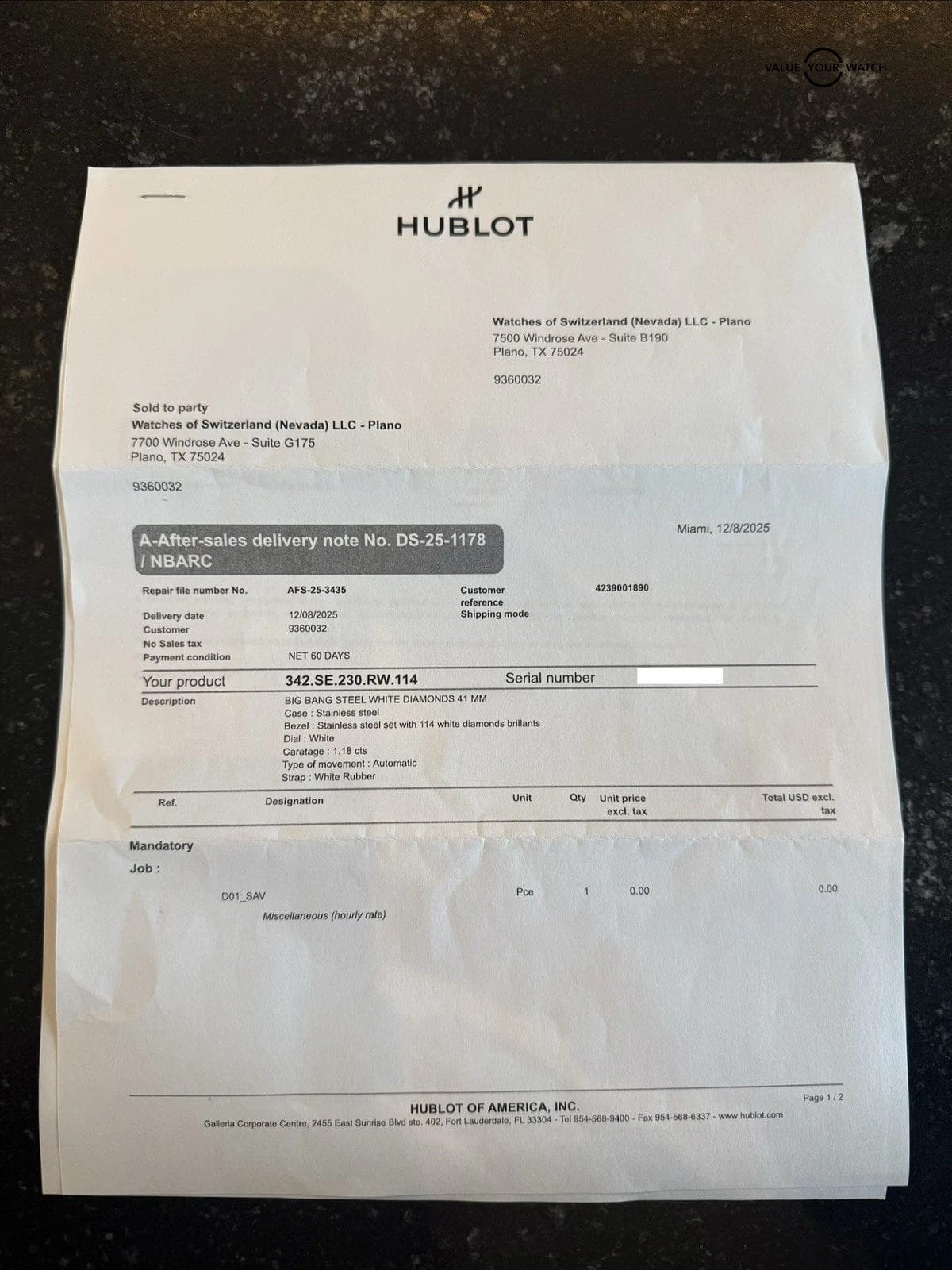 Hublot Big Bang 41 Steel Diamonds $18K MSRP Complete SERVICED 342.SE.230.RW.114 - Image 5