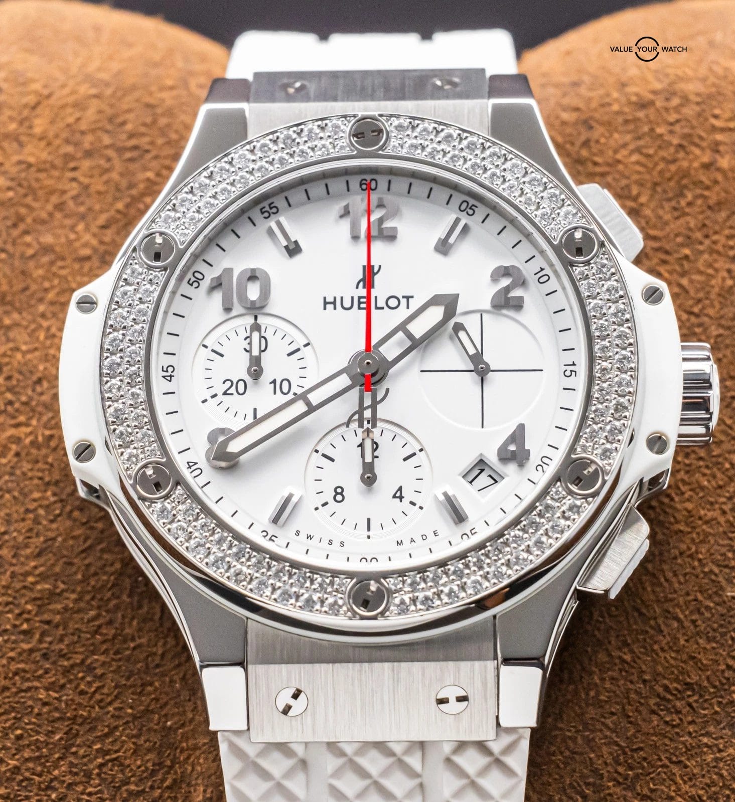 Hublot Big Bang 41 Steel Diamonds $18K MSRP Complete SERVICED 342.SE.230.RW.114 - Image 13