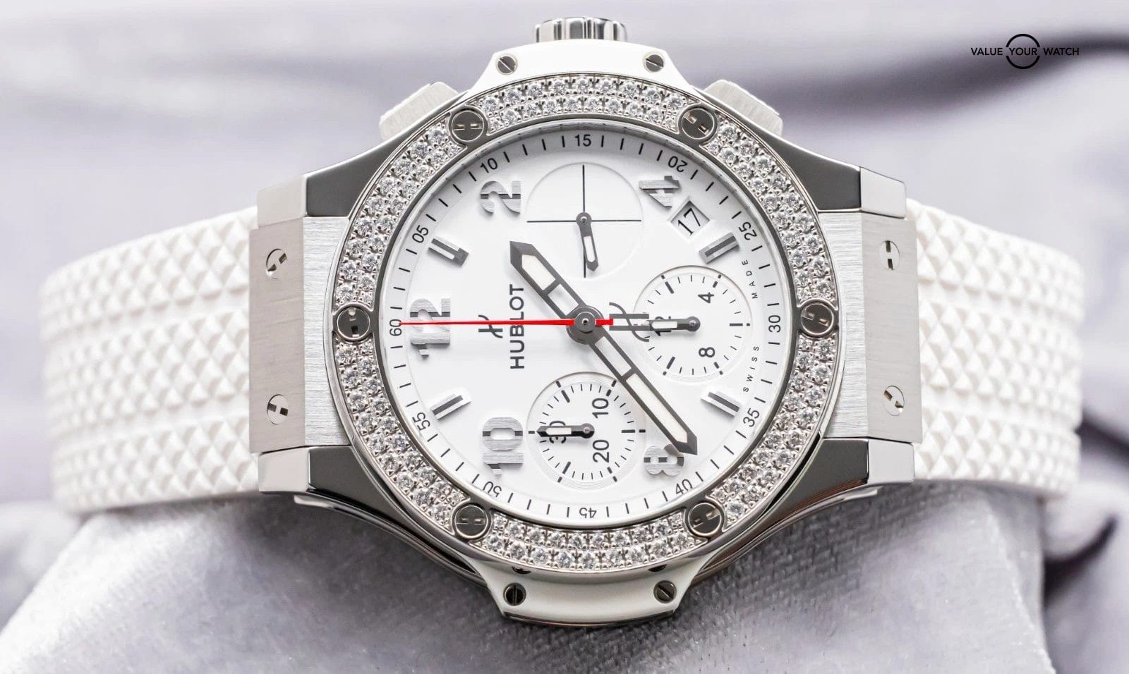 Hublot Big Bang 41 Steel Diamonds $18K MSRP Complete SERVICED 342.SE.230.RW.114 - Image 18