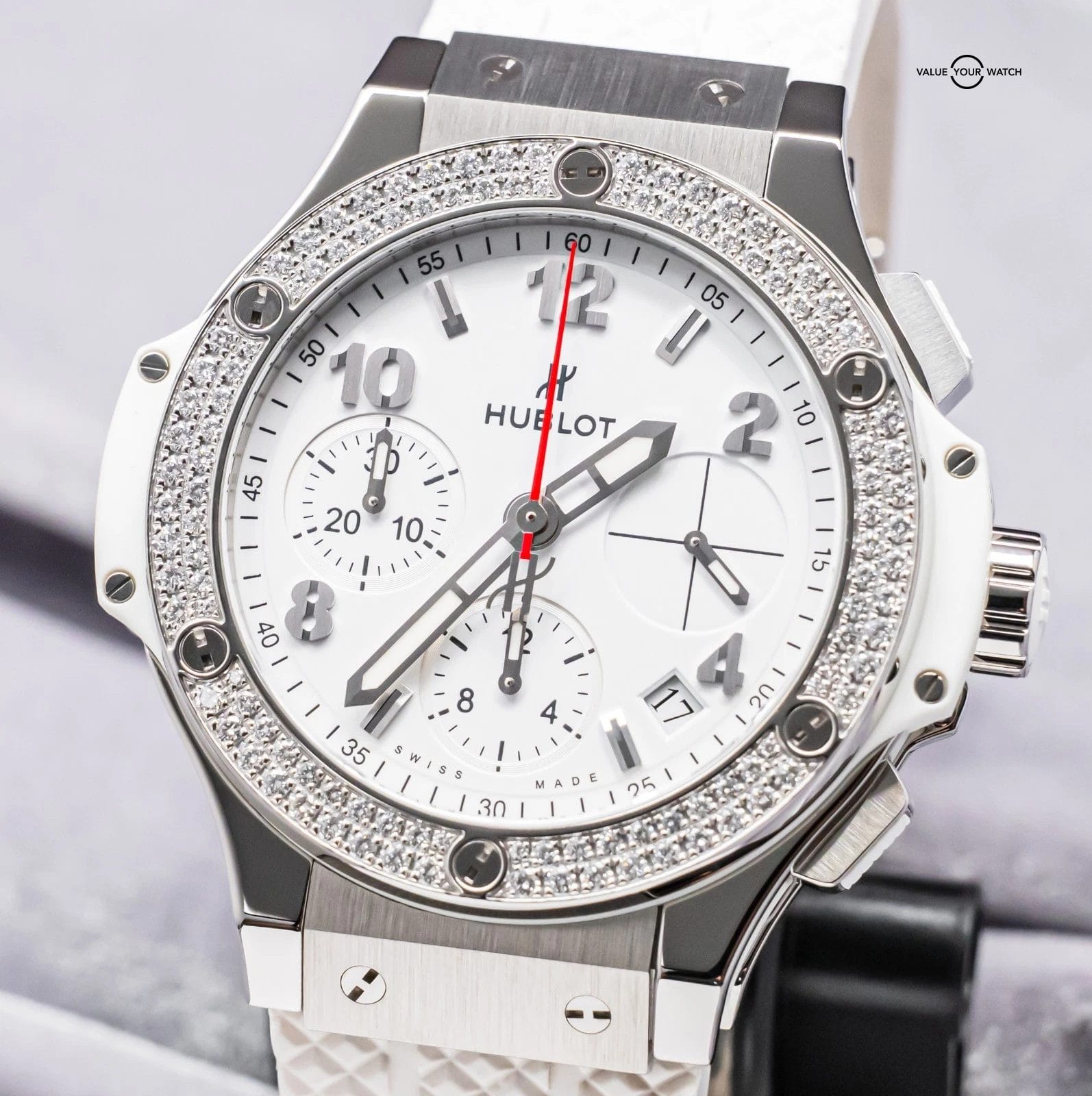 Hublot Big Bang 41 Steel Diamonds $18K MSRP Complete SERVICED 342.SE.230.RW.114 - Image 20