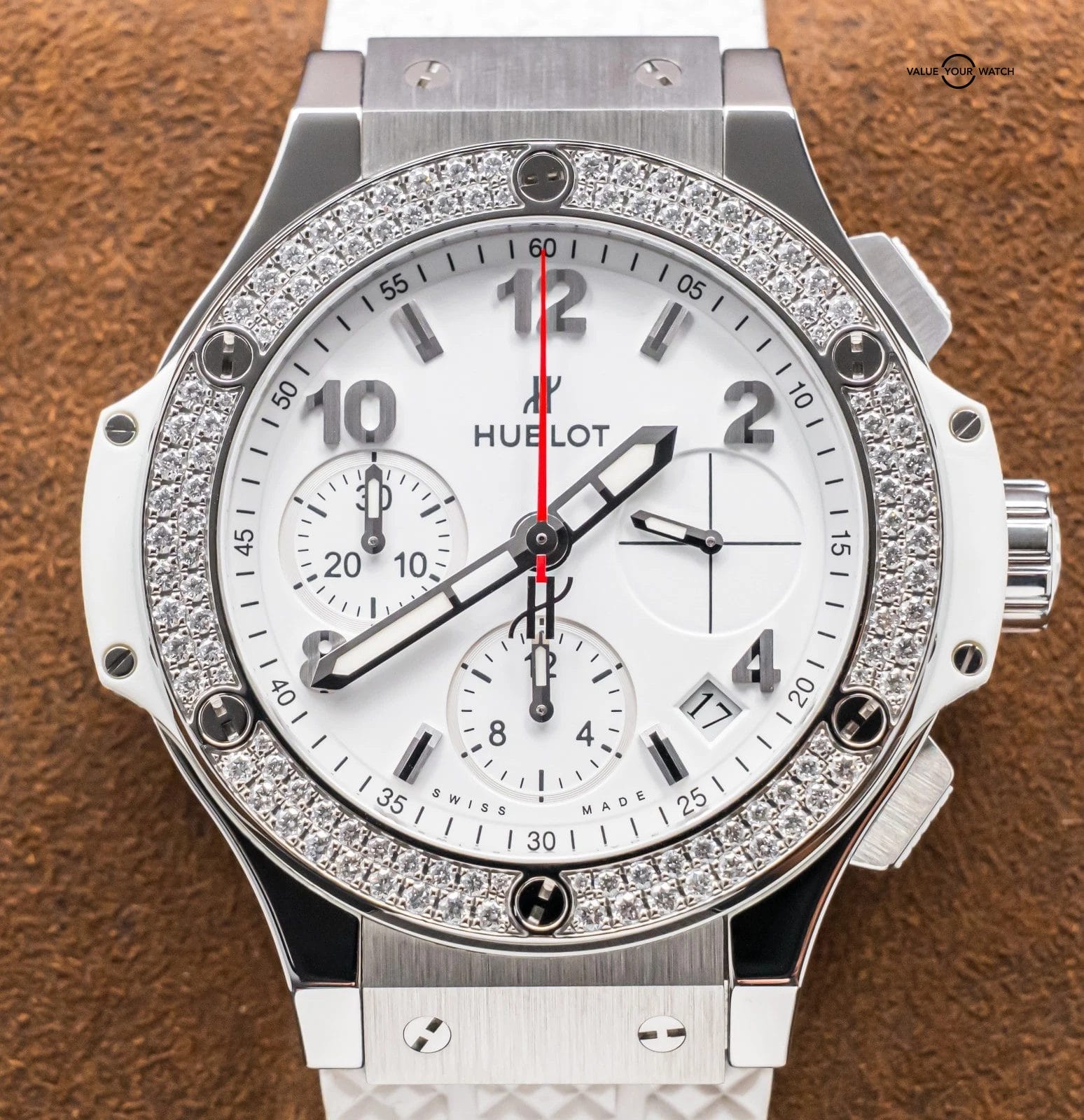 Hublot Big Bang 41 Steel Diamonds $18K MSRP Complete SERVICED 342.SE.230.RW.114 - Image 21