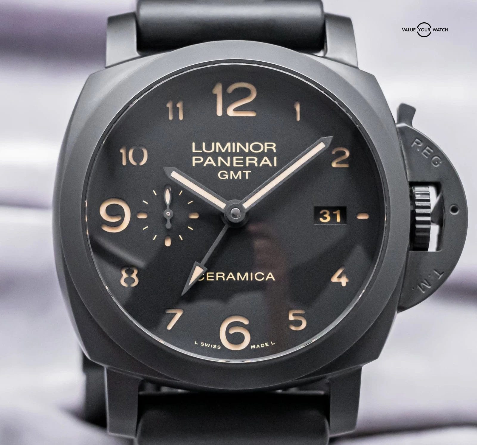 Panerai 441 Luminor 1950 3 Days GMT Ceramica 44mm Box PAM00441 PAM 441 PAM441