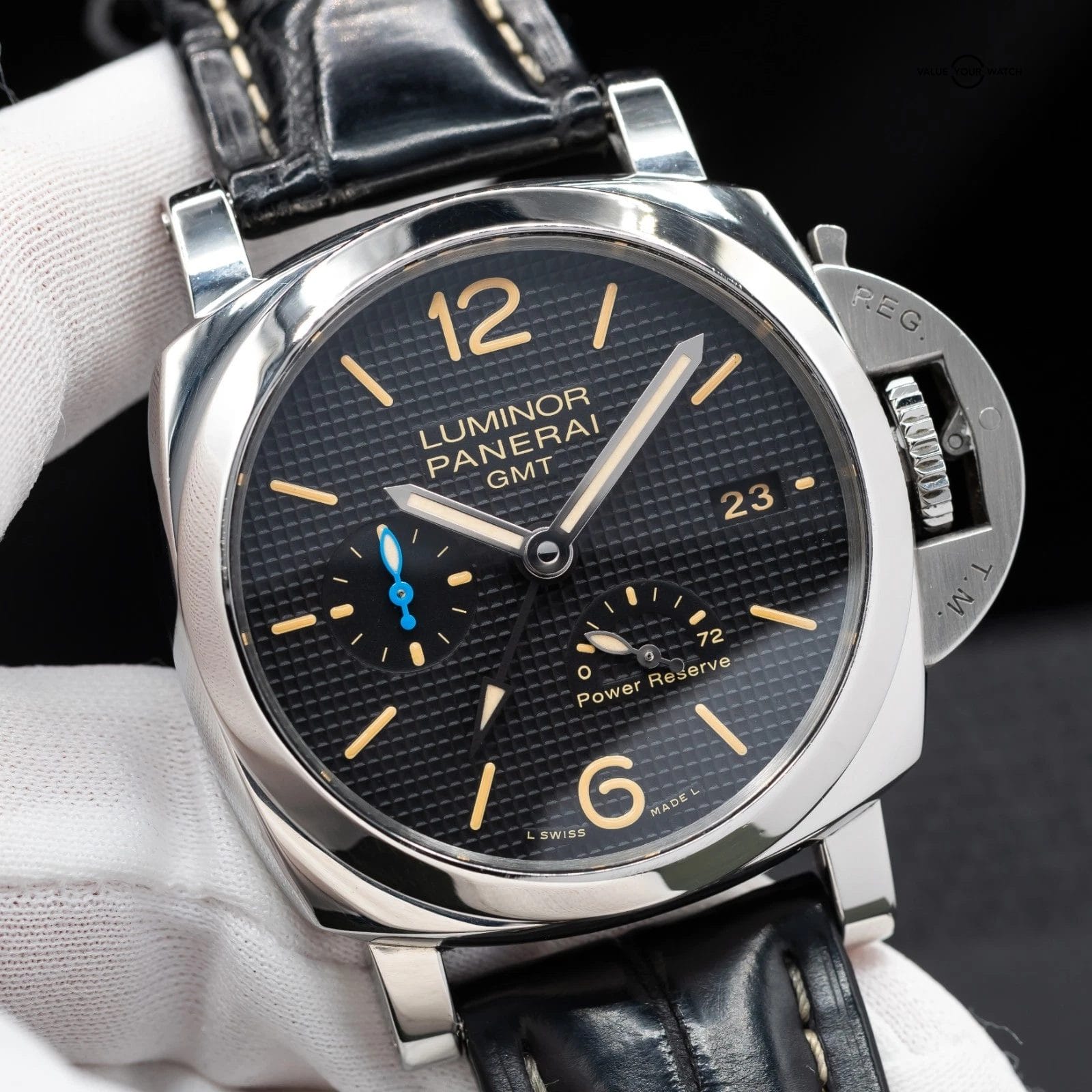 Panerai Luminor Marina GMT 3 Days 1950, 42mm Steel with papers Ref. PAM01537 - Image 2