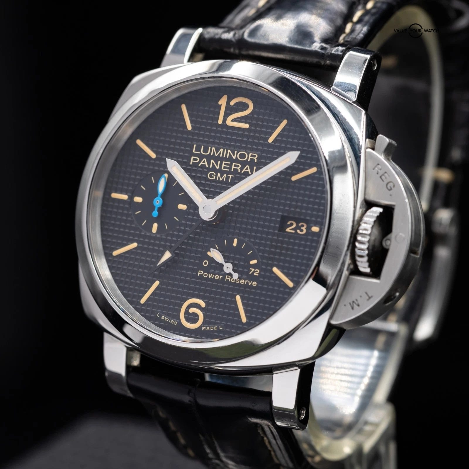 Panerai Luminor Marina GMT 3 Days 1950, 42mm Steel with papers Ref. PAM01537 - Image 12