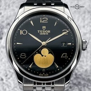Tudor 1926 Luna – Size 39 – Black Dial – REF 91560