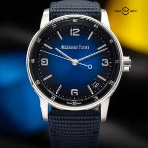 Audemars Piguet Code 11.59 White Gold, Blue Lacquered Dial Men’s Watch 15210BC