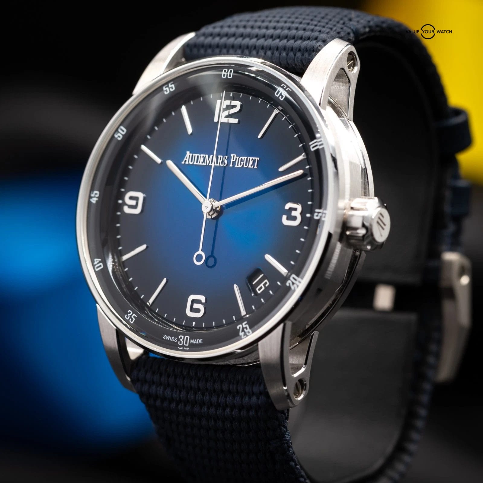 Audemars Piguet Code 11.59 White Gold, Blue Lacquered Dial Men's Watch 15210BC - Image 6