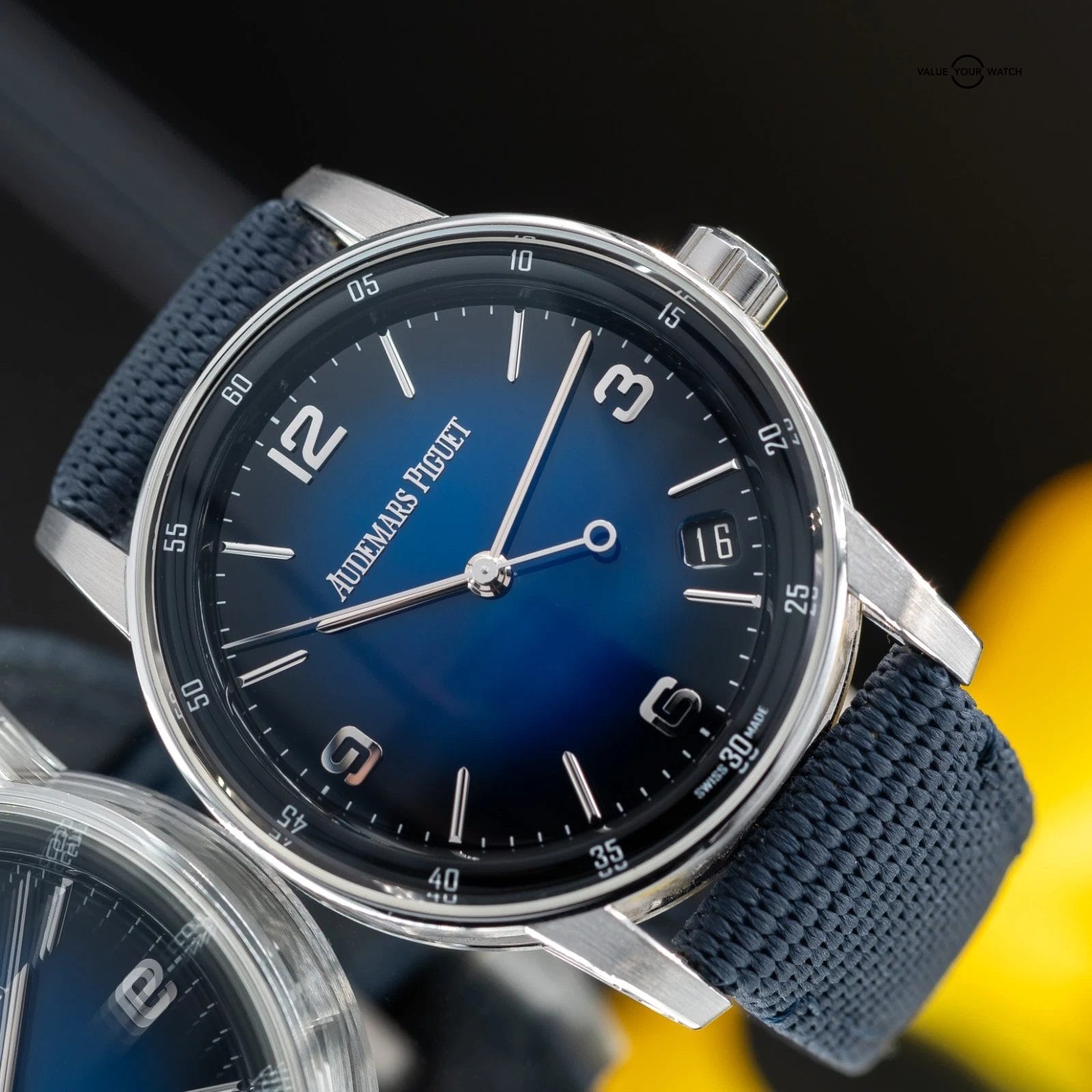 Audemars Piguet Code 11.59 White Gold, Blue Lacquered Dial Men's Watch 15210BC - Image 7