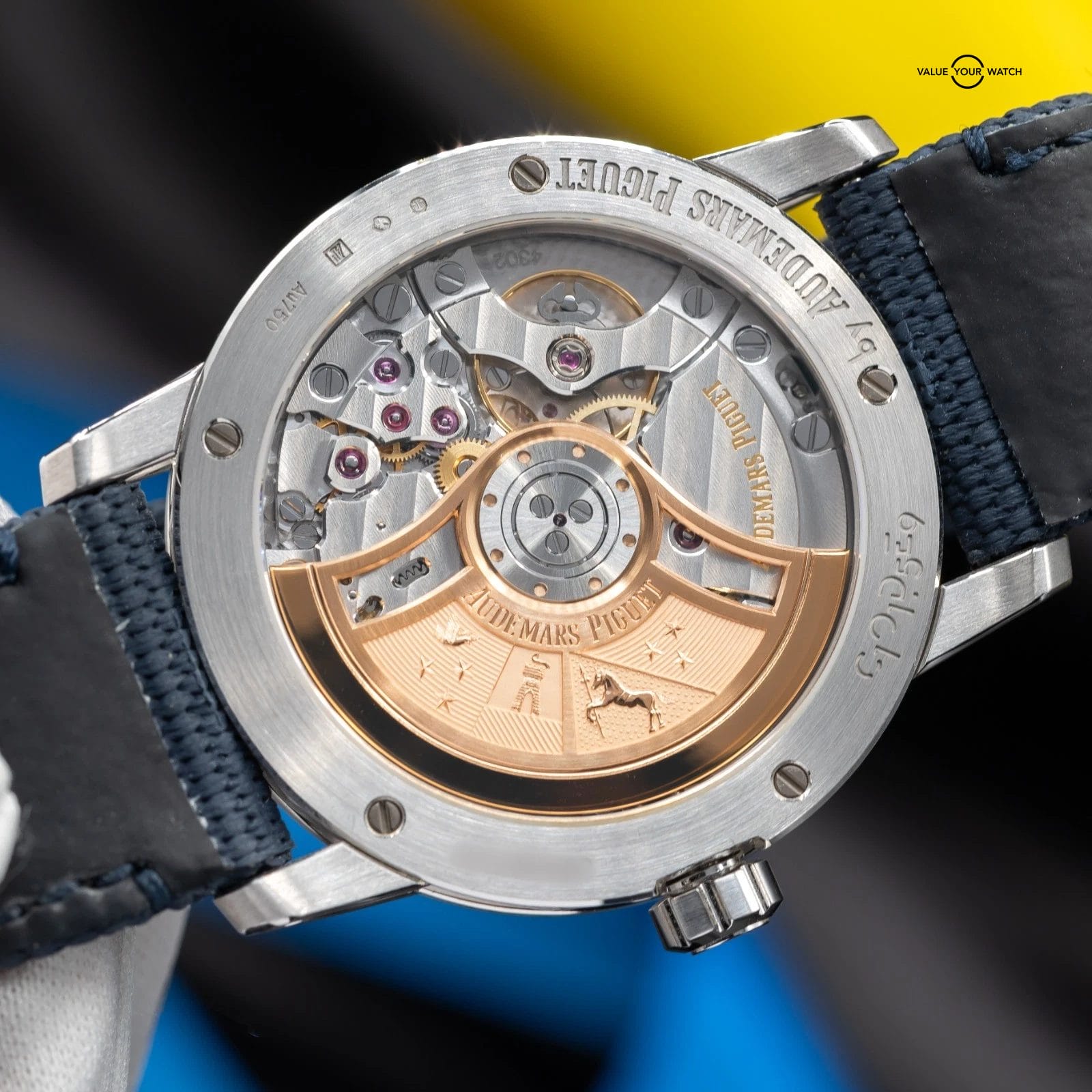 Audemars Piguet Code 11.59 White Gold, Blue Lacquered Dial Men's Watch 15210BC - Image 12