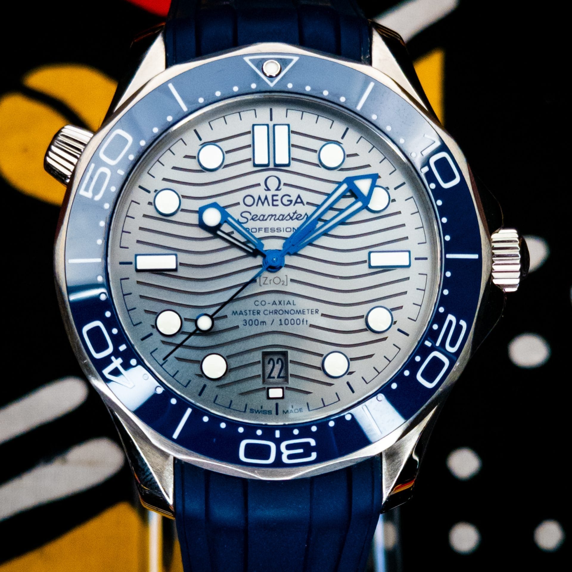 2023 OMEGA SEAMASTER 300M 42MM GREY 210.32.42.20.06.001 B&P Warranty to 11/2028