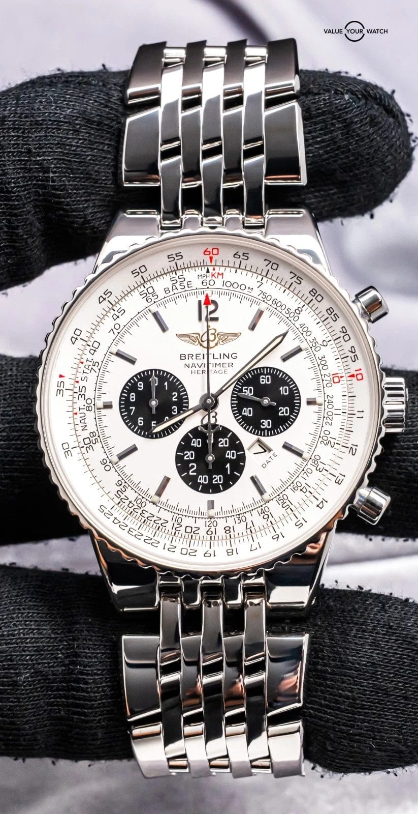 Breitling Navitimer Heritage 43 Panda Dial WARRANTY Box Manuals Pilot A35340 - Image 18