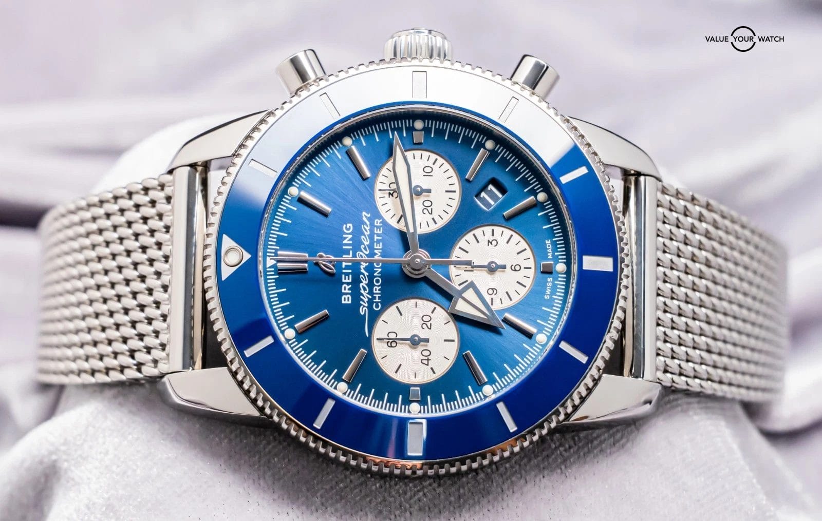 Breitling Superocean Heritage B01 Chronograph 44mm $10K MSRP WARRANTY AB0162 - Image 2