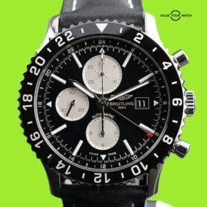 Breitling Chronoliner Y24310 GMT Chronograph Reverse Panda Pilot Watch 46mm