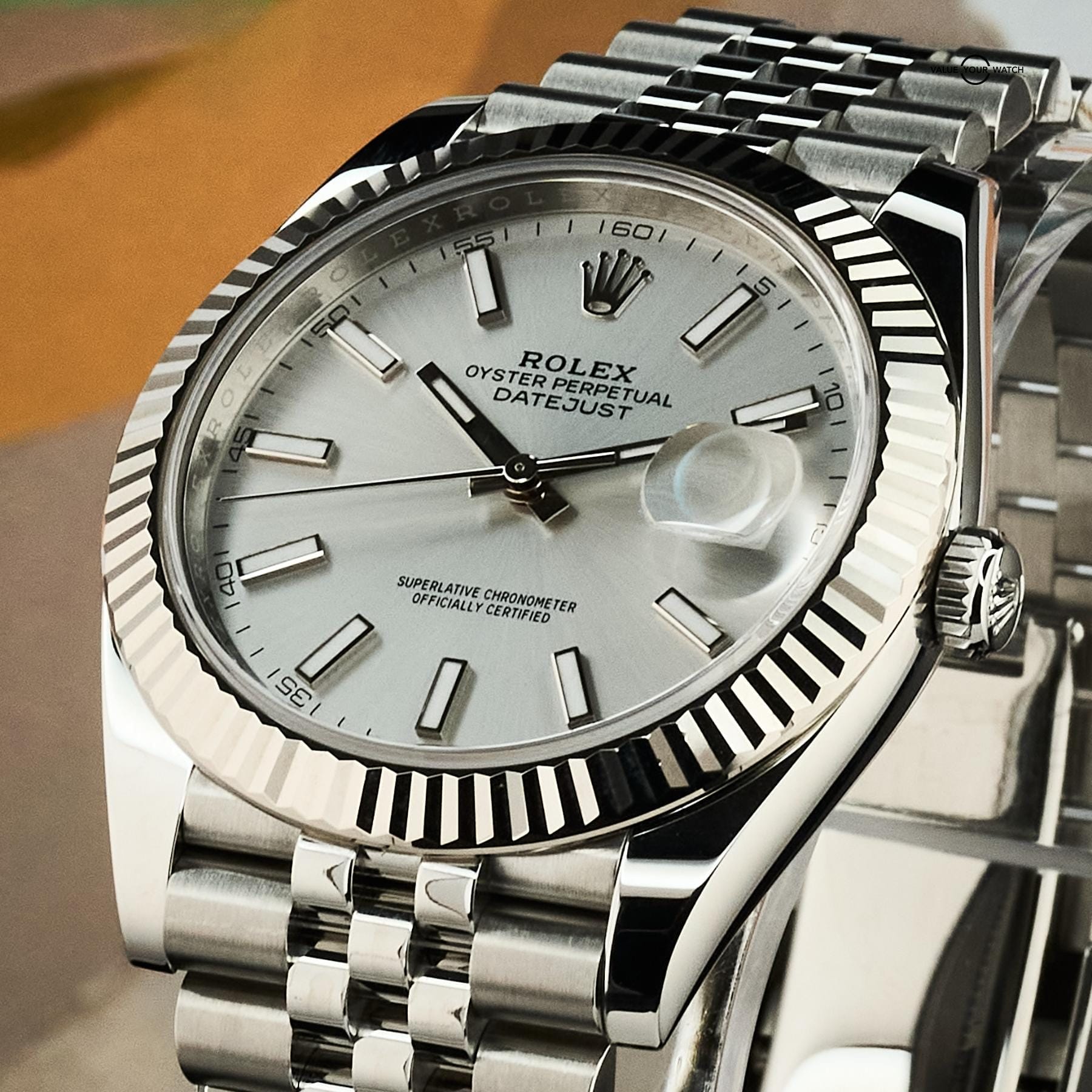 Rolex Datejust 41 Steel White Gold Fluted Bezel 126334 Full Set - Image 7