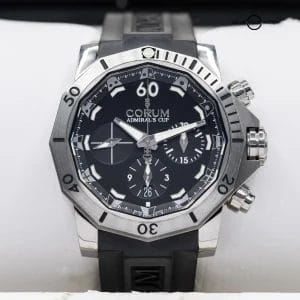 Corum Admiral’s Cup Seafender 46 Chronograph in Titanium, Full set!