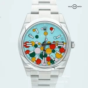 2025 Rolex Oyster Perpetual 41 CELEBRATION Dial Stainless Steel FULL STICKERS!