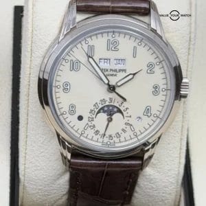 Box + Watch + Pusher Cream Dial White Gold Perpetual Calendar 5320G