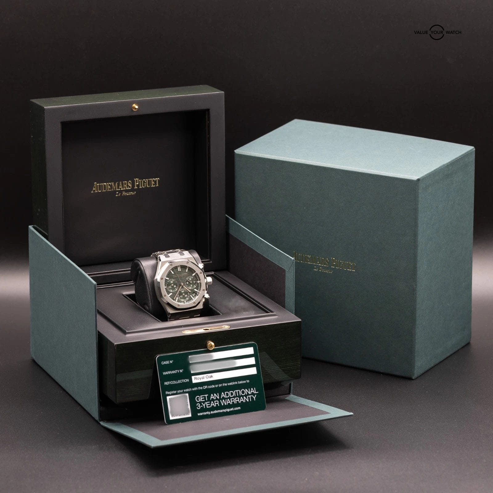 NEW ! Audemars Piguet Royal Oak Chronograph Green Men's 26240ST.OO.1320ST.08 - Image 16