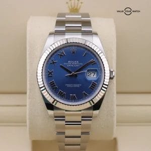2025 Rolex Datejust 41 126334 41mm Blue Dial 18k Gold Stainless Steel Complete