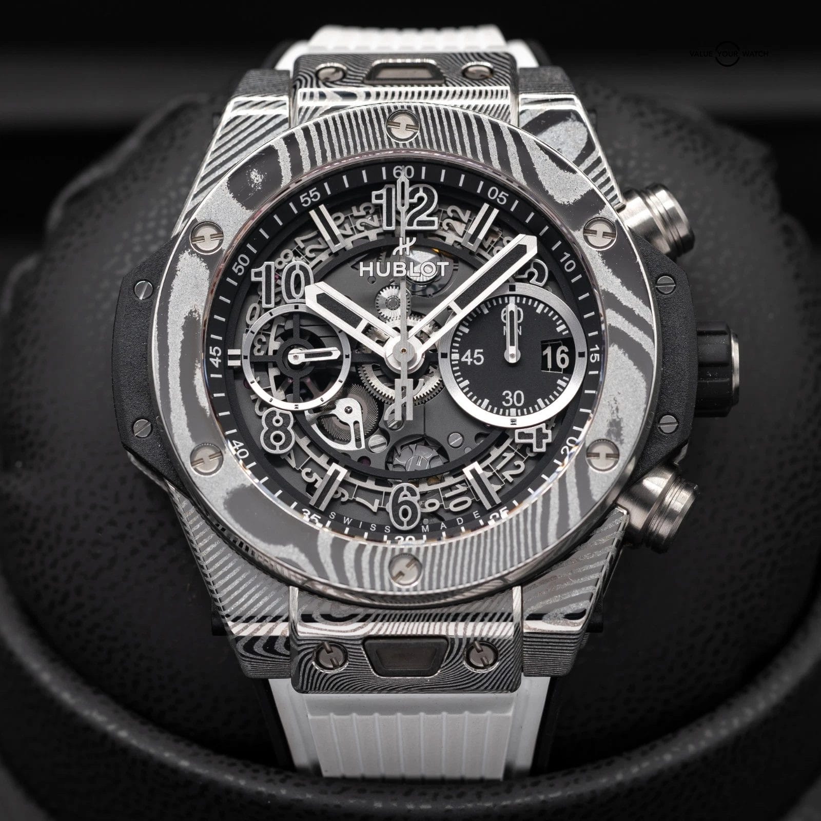 Hublot Big Bang Unico Gourmet 42mm Damascus Steel! Limited run, Full Set! VIDEO - Image 3